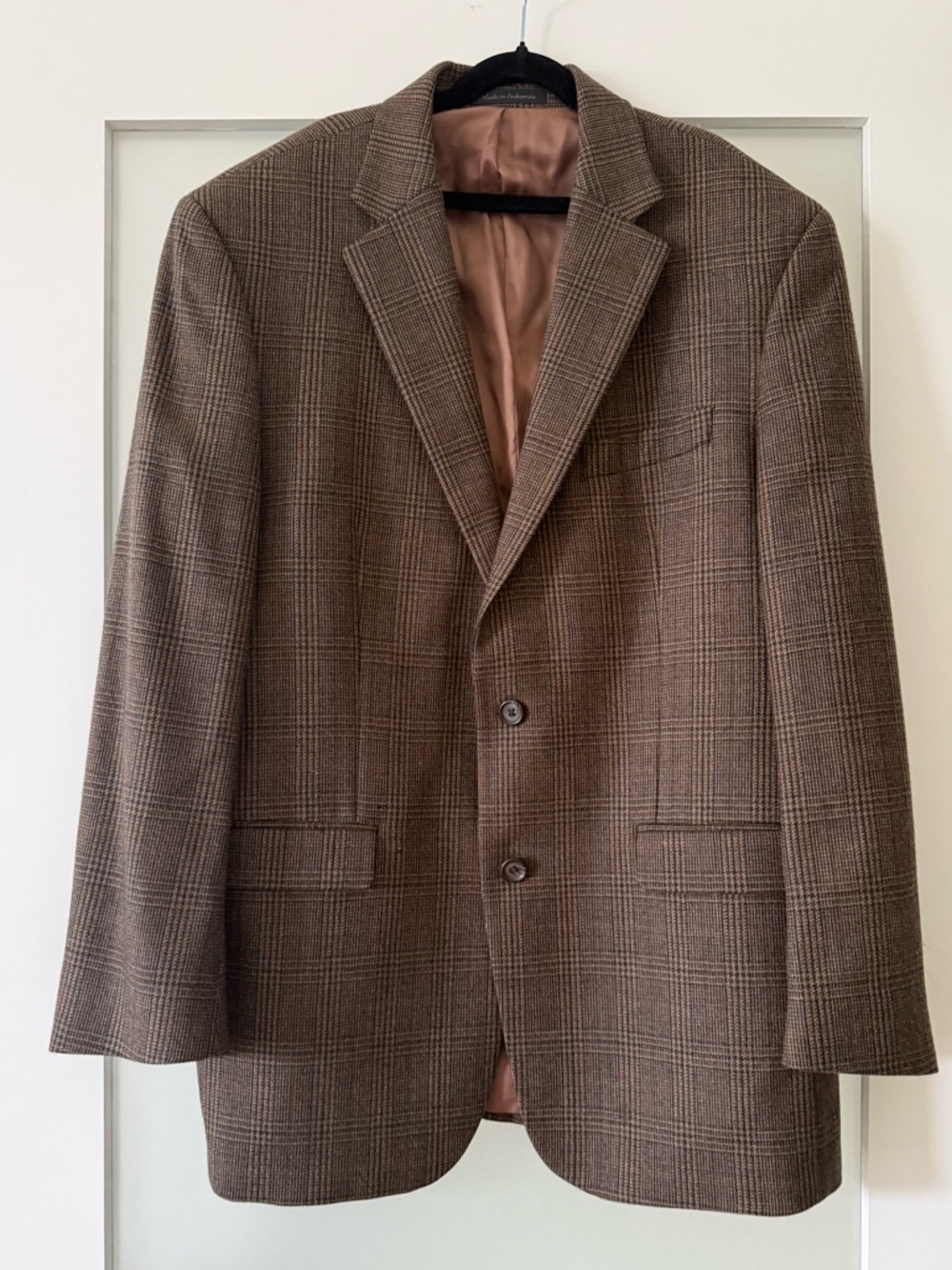 Vintage Ralph Lauren Wool Plaid Two-Button Sport Coat Blazer